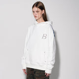 dtgプリントフーディー / dtg printed hoodie [white]