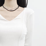 Frcan Open Collar Knitwear