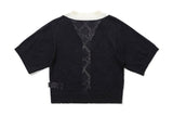 ウーマンパンチングカーディガン / WOMANS PUNCHING CARDIGAN_NAVY