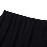 Side-off Midi Skirt [BLACK] (6638398472310)