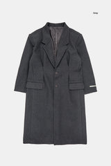 Dart wool over maxi coat