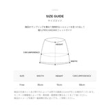 ファーロングラベルソリッドドロップバケットハット