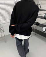 ウォーマーバルーンカラーカーディガン / AZ Warmer Balloon Collar Cardigan (7 colors)