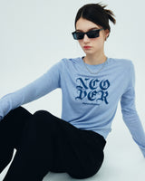 NCOVER ROMAN TYPO LONG SLEEVE-BLUE (6681165463670)