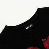 シンプリファイローズクロップTシャツ / SIMPLIFY ROSE CROP T-SHIRTS - BLACK