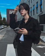 サークルブーツカットズボン/Circle bootcut trousers