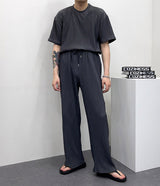 UNプリーツ半袖Tシャツ / UN Pleats Short-Sleeved T-Shirt (4 colors)