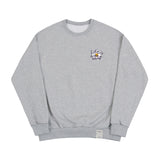 Drawing Letter Flower Smile Sweatshirt_Purple Logo