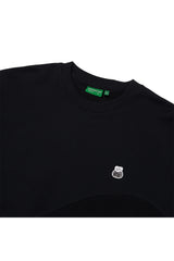 Reverse Bear Patch Crewneck_Black (6684840034422)