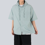 テンセルフードシャツ / Tencel Hooded shirt