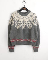 Aira Nordic pattern round knit