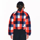 ウェア―ドフリースクロップジャケット/WEIRD FLEECE CROP JACKET (RED)