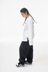 バギーデニムパンツ/MBSRCOPT102 MID90 BAGGY DENIM PANTS BLACK