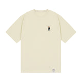 タトゥーエンブロイダリーストライパーショートスリーブT / Tattoo Dog Embroidery Striper Short Sleeve Tee_5color