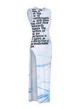 ドリーミーブルーラインスプリットドレス / Dreamy Blue Line Split Dress