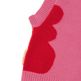 KIRSH X MISAKI KAWAI DRAWING KNIT VEST [PINK]