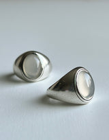 グレーオニックスオープンリング / ﻿Gray onyx open ring