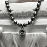 9mm ボールチェーン バレットバック ネックレス / [BLESSEDBULLET]9MM Ball chain BULLETBACK necklace