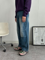De Lap Parasuit Denim Pants (627)