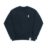 ダックフェイス刺繡スマイルスウェットシャツ/Duck Face Embroidered Smile Sweatshirt