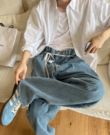ヘビー ラップ デニムパンツ / Heavy wrap denim pants (2 color)