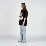 BABY FACE GLASSES BOY SHORT SLEEVE T-SHIRT BLACK