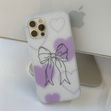 Purple Big Ribbon - Love Ribbon Phone Case_matt