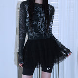 0 8 ティアードスカートレギンス / 0 8 tiered skirt leggings  - BLACK