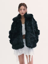 Popo fur jacket BLACK