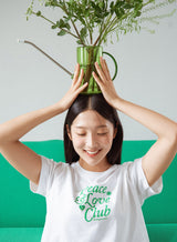 ピース＆ラブ クラブ Tシャツ / Peace&Love*Club Crop T-shirt (White)
