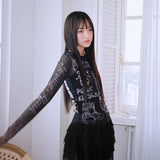 0 5 パンククラブバレリーナトップ / 0 5 punk club ballerina top - BLACK