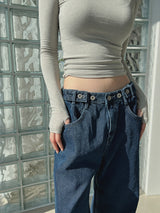 ネイビービジョデニムパンツ/no.3452 Navy Bijo Denim Pants