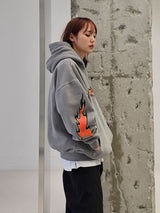 VENTIQUE Pigment Bat Napping Hoodie 2color