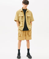SIDE FLAP POCKET SHORTS (KHAKI) (6585208832118)
