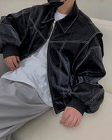 ヴィパーレザージャケット/OWN Viper Leather Jacket (3 colors)
