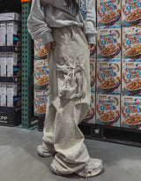 イヤーロップピグメントカーゴワイドパンツ