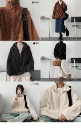 Lebaboule wool two-way zip-up