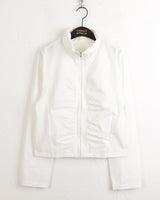[MADE] Shanti Windbreaker Shirring Wrinkle Long Sleeve Zip-Up