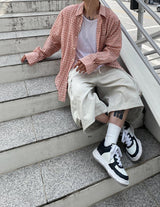No.0306 M linen crinkle SHIRT (3color)