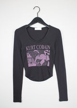 カットクロップTシャツ / Cut Crop T-shirt (3color)