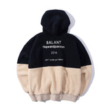 Classic Color Block Fleece Hoodie - Navy (6624442679414)