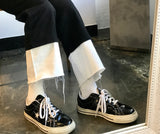 セミワイドフィットデニムパンツ/SEMI WIDE FIT BLACK+WHITE DENIM PANTS [17723]