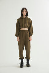 SM:]E CROP HOODIE KHAKI (6608592535670)