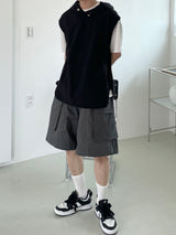 Hood long vest