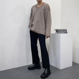 レッグ アップ サイド スリット スラックス / UN702 Leg Up side slit slacks (2 colors)