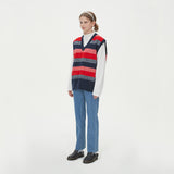 CASHLIKE BLENDED KNIT VEST_RED (6610824298614)