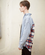 ドッキングデニムシャツ / DOCKING DENIM SH (4578044641398)