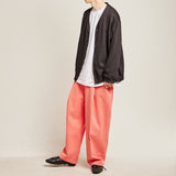 ワイドフィットワンタックパンツ/DAMP WIDE FIT ONE TUCK PANTS_PINK