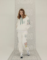 GRANNY SQUARE SWEATPANTS CREAM (6691427811446)