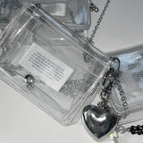 クリアpvcミニチェーンバッグ / Clear pvc mini chain bag